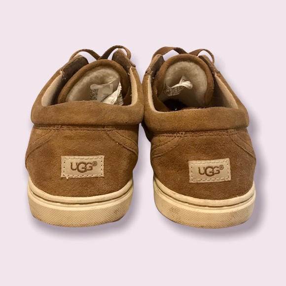 Authentic UGG Women’s Karine Lace-Up Suede Sneakers Chestnut Brown size 6 - Picture 8 of 8